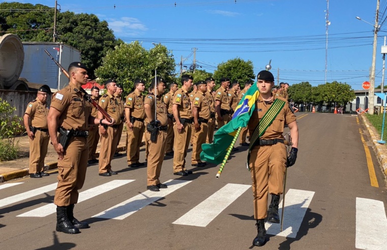 7º BPM REALIZA SOLENIDADE MILITAR EM HOMENAGEM AO DIA DE TIRADENTES EM CRUZEIRO DO OESTE