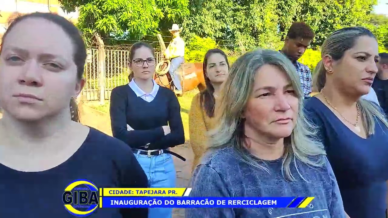 TAPEJARA PR. INAUGURAÇÃO DO BARRACÃO DE RECICLAGEM