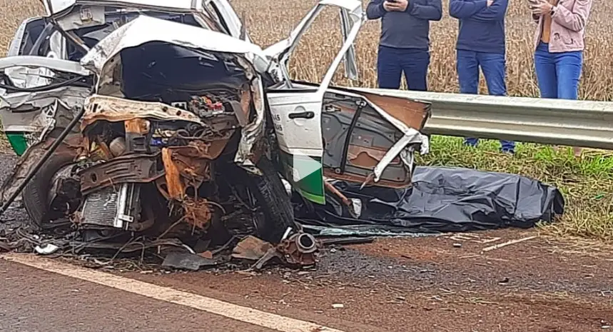 Motorista e criança morrem em acidente envolvendo vários veículos em Cascavel