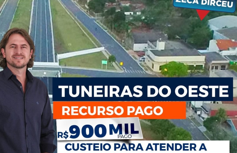 O DEPUTADO ZECA DIRCEU TRÁS BOAS NOTICIAS PARA TUNEIRAS DO OESTE.