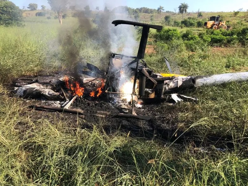 Queda de helicóptero deixa uma vítima no Paraná