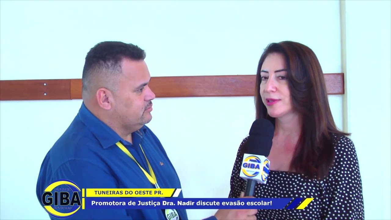 TUNEIRAS DO OESTE PR. Promotora de Justiça Dra. Nadir discute evasão escolar!