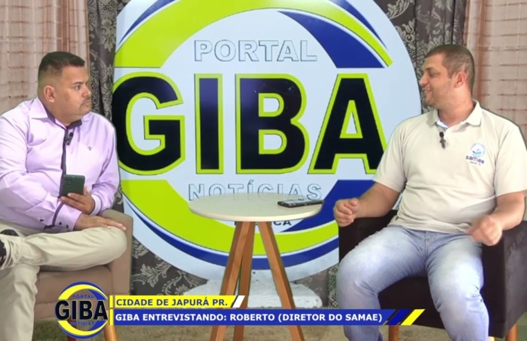 GIBA ENTREVISTANDO: Roberto; Diretor do SAMAE. Fala do atendimento e das novidades para Japurá