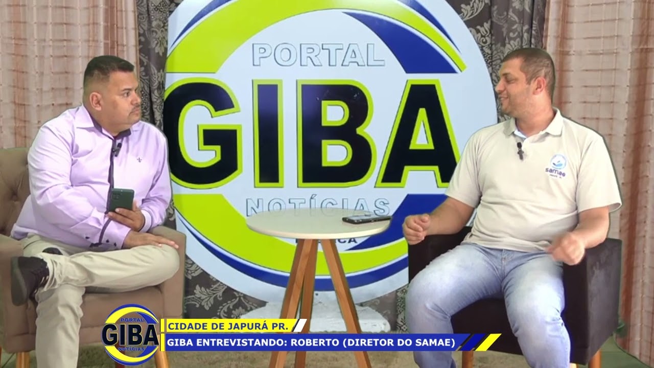 GIBA ENTREVISTANDO: Roberto; Diretor do SAMAE. Fala do atendimento e das novidades para Japurá