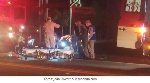 Acidente em Campo Mourão deixa motociclista ferido