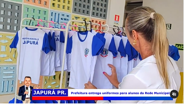 Prefeitura entrega uniformes para alunos da Rede Municipal