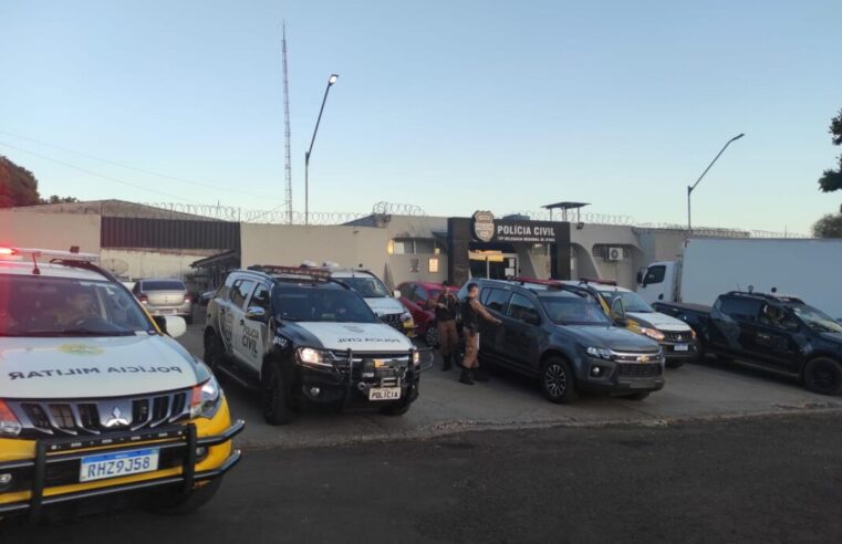 Operação com vários policiais faz buscas e apreensões em Mariluz e região