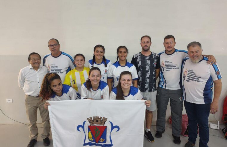 Tuneiras do Oeste ficou com o título do futsal feminino nos Jogos Escolares – Fase Regional