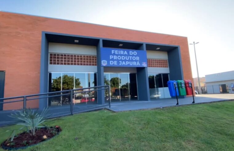 JAPURÁ INAUGURA A REFORMA DO PAVILHÃO COMERCIAL DA FEIRA DO PRODUTOR RURAL.