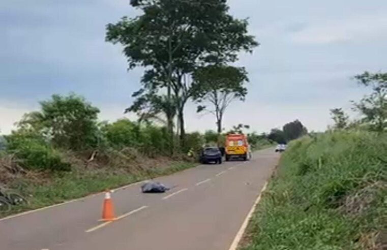 Ciclista perde a vida em grave acidente com automóvel em estrada rural de Cianorte