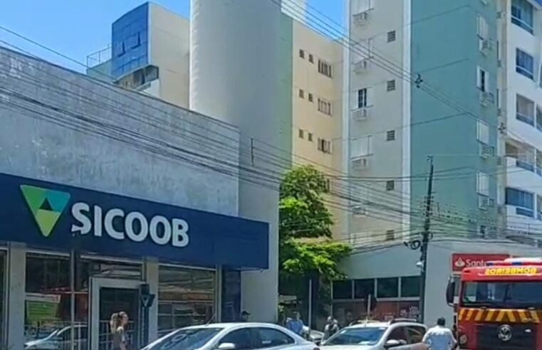 Fogo em Instituição Bancária no Centro de Cianorte