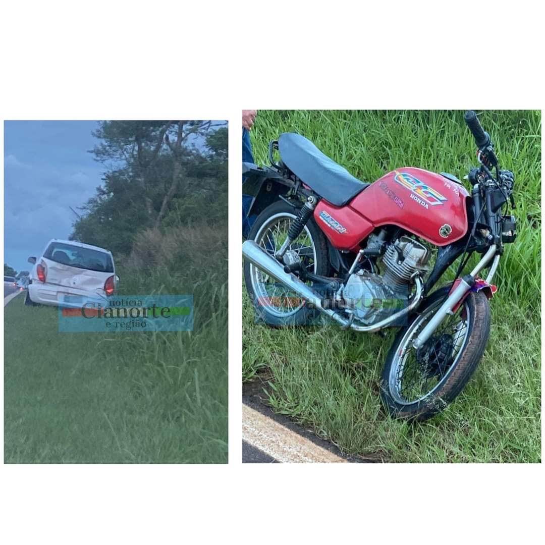 Acidente na PR-498, em São Tomé, Deixa Duas Pessoas Feridas em Colisão entre Motocicleta e Veículo não Identificado