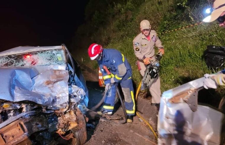 Três pessoas morrem em acidente na PR-158, em Rio Bonito do Iguaçu