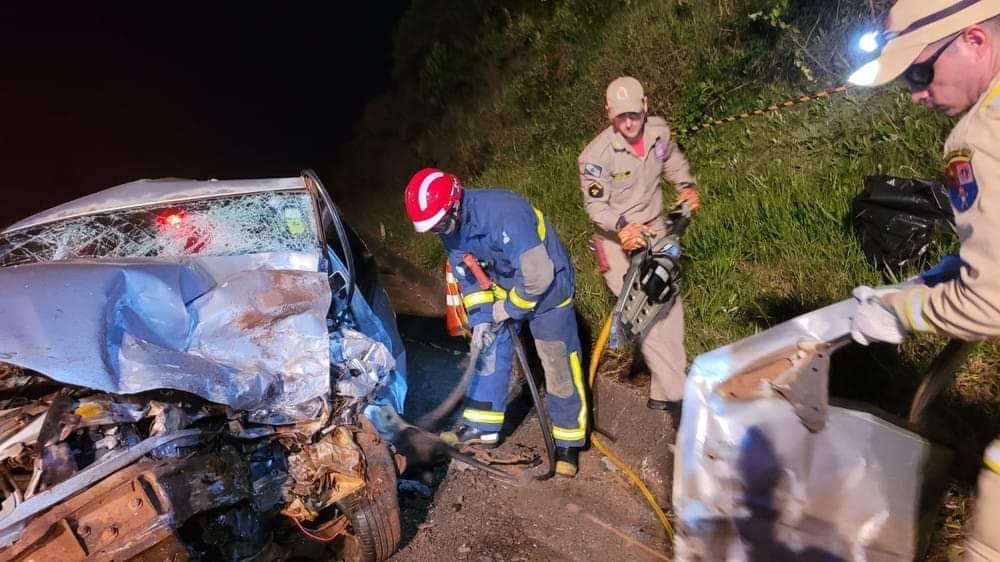 Três pessoas morrem em acidente na PR-158, em Rio Bonito do Iguaçu