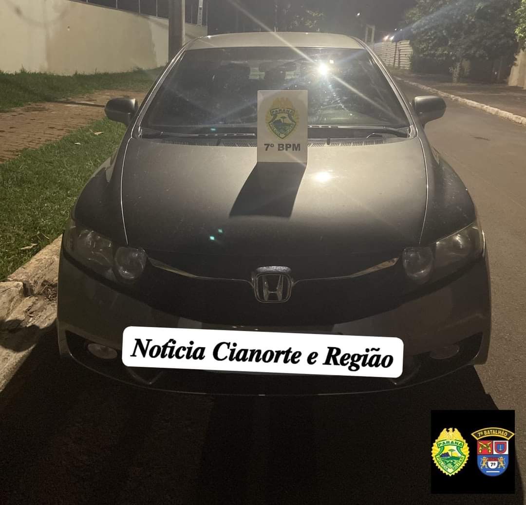 Homem é detido e encaminhado à delegacia por dirigir sob efeito de álcool em Cruzeiro do Oeste, PR