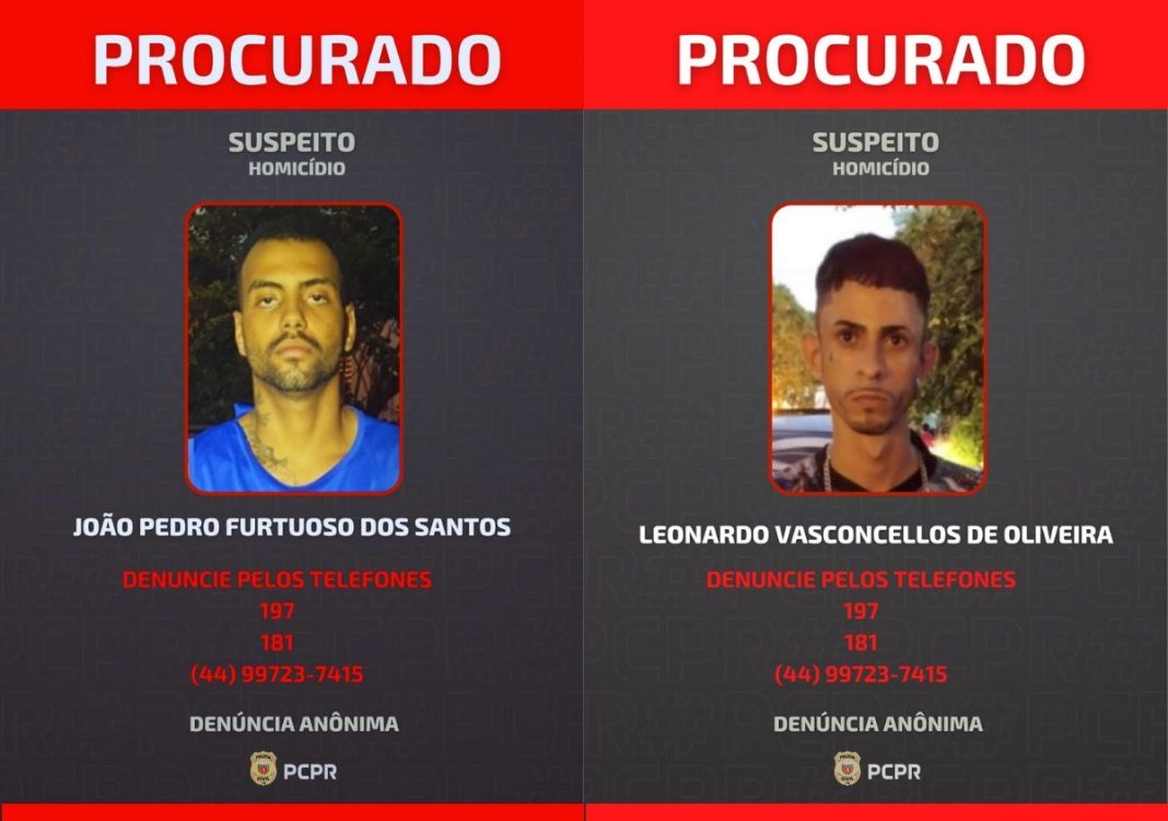 Polícia Civil divulga fotos de suspeitos de homicídio em Rondon