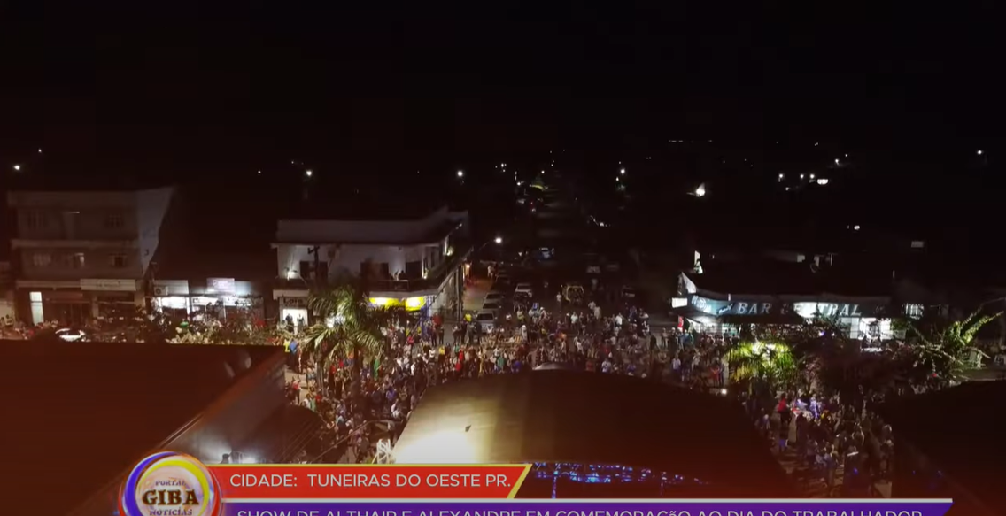 TUNEIRAS DO OESTE PR. SHOW ALTHAIR E ALEXANDRE EM COMEMORAÇÃO AO DIA DO TRABALHADOR