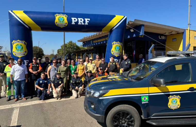 Durante o Maio Amarelo, a PRF no Paraná reforça suas atividades de educação para o trânsito.
