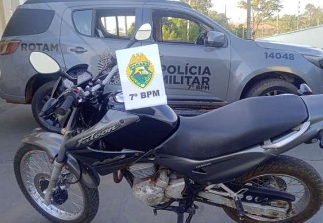 Motocicleta é apreendida com sinais adulterados em Cruzeiro do Oeste