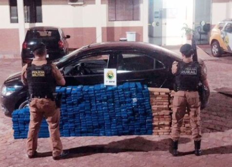 Traficante é preso com 500 kg de maconha na Avenida Pérola em Goioerê