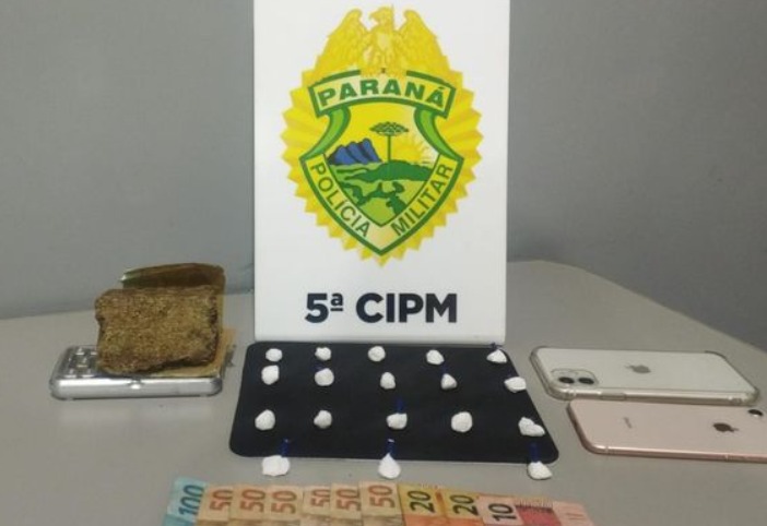 Jovem é preso por tráfico de drogas em Cianorte