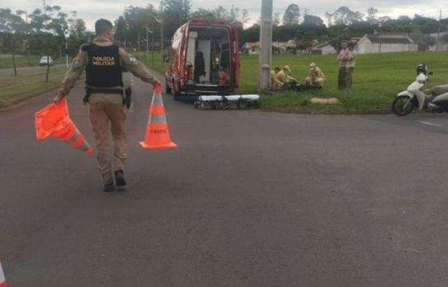 Jovem sofre ferimentos em acidente