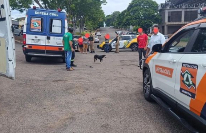 Motociclista fica ferido em acidente