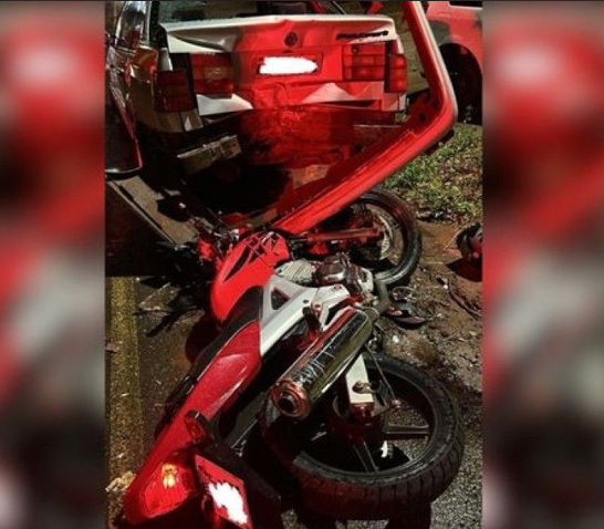 Motociclista tenta fuga e fica ferido