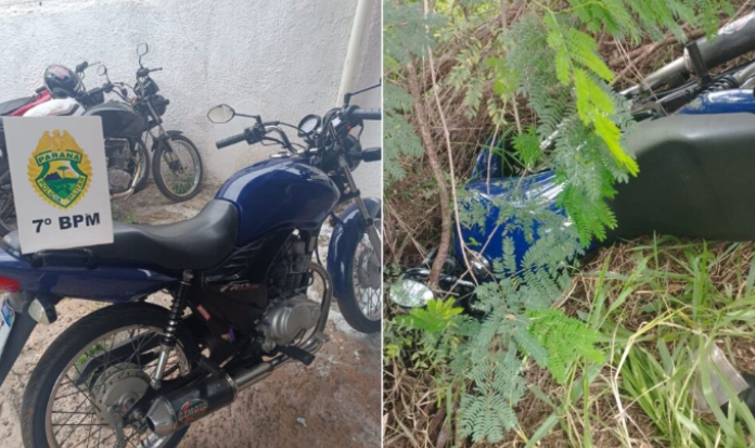 Polícia Militar de Goioerê recupera motocicleta furtada e apreende menor