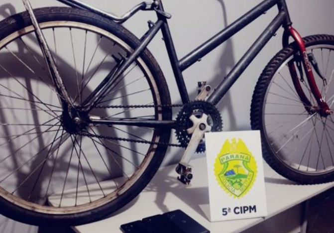 HOMEM É AGREDIDO E ROUBADO EM CIANORTE; BICICLETA E CELULAR SÃO RECUPERADOS