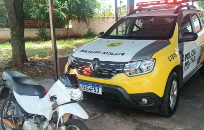 Motociclista sem CNH é flagrado com veículo irregular em São Tomé