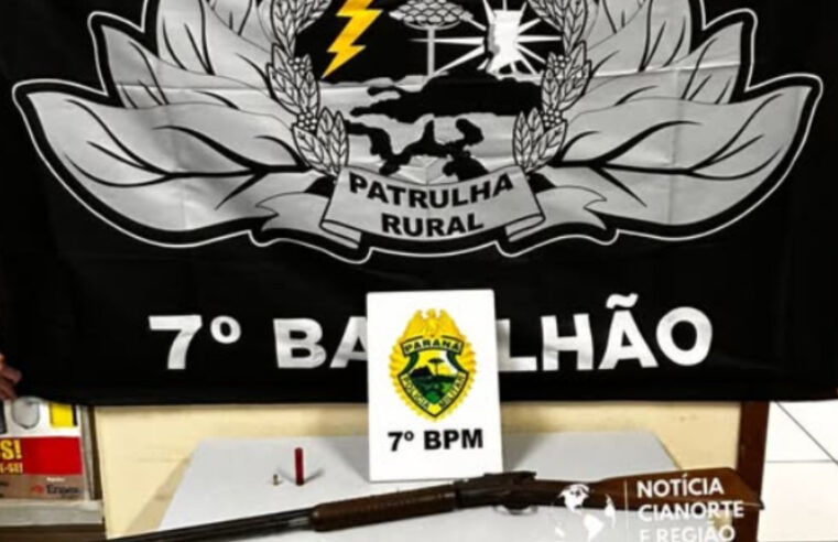 Furto de gado: dois suspeitos são encaminhados à delegacia e arma de fogo é apreendida em Tapejara