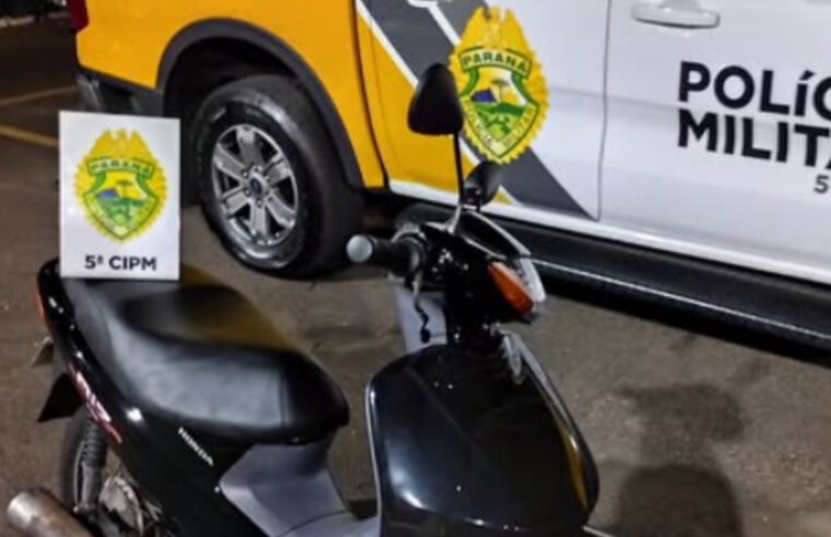 PM Recolhe Motoneta Irregular em Cianorte
