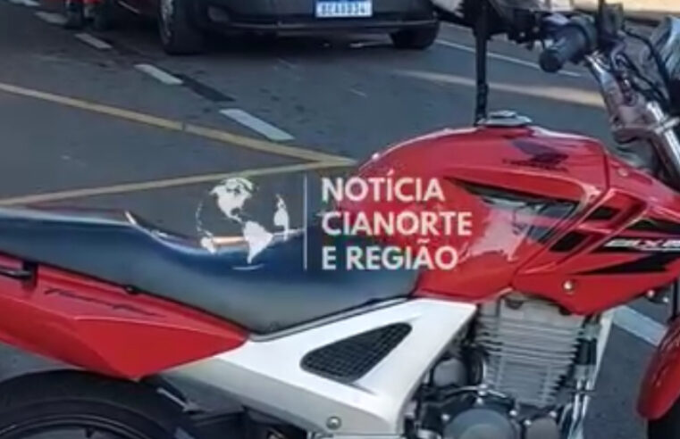 Senhora é atropelada por motocicleta em Cianorte