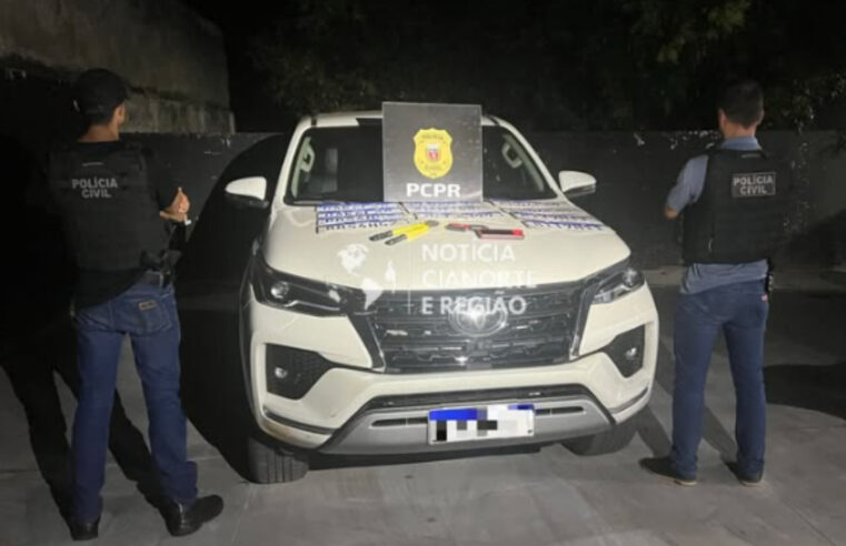 Polícia Civil Recupera Caminhonete Furtada em Cianorte e Prende Suspeito em Flagrante
