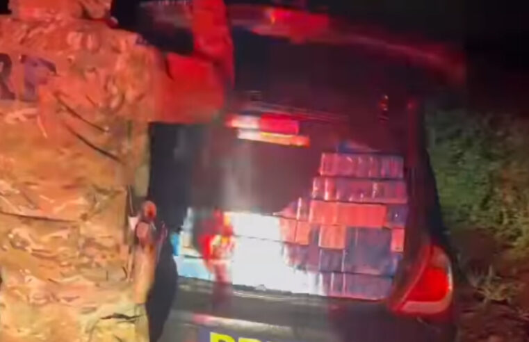 Condutor é Detido Após Tentar Subornar PRF Durante Apreensão de Veículo com Cigarros Contrabandeados em Vera Cruz D’Oeste