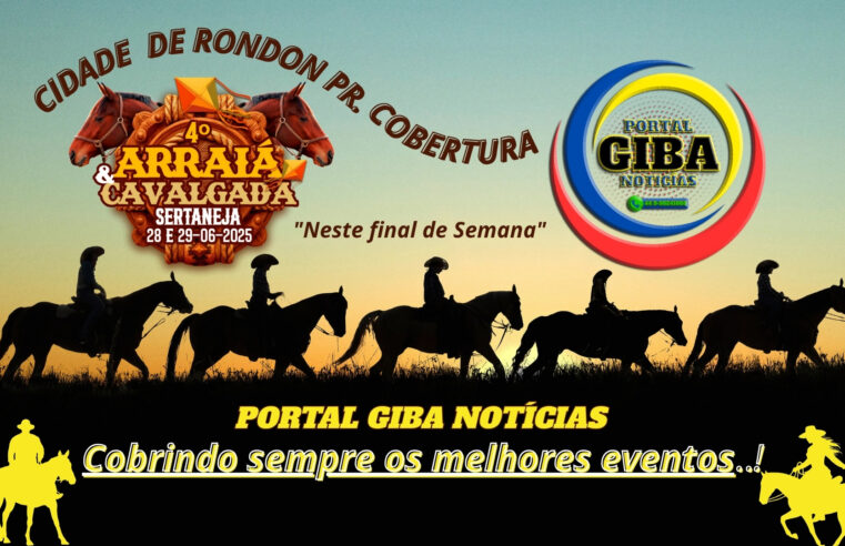 Cidade de Rondon-PR se prepara para o 4º Arraiá & Cavalgada Sertaneja neste final de semana!