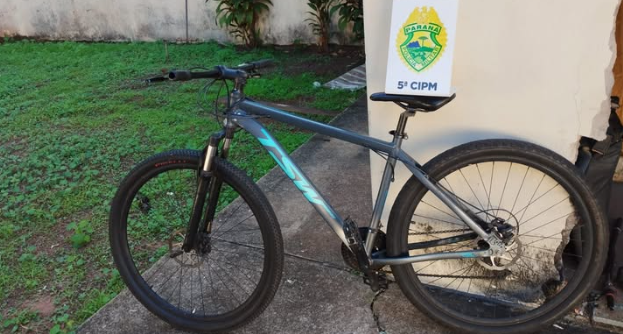 PM RECUPERA BICICLETA FURTADA EM CIANORTE PM RECUPERA BICICLETA FURTADA EM CIANORTE