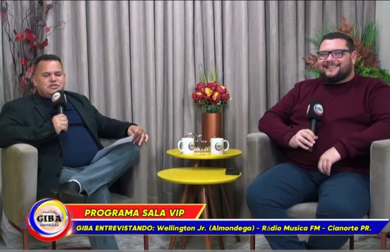 GIBA ENTREVISTANDO: WELLINGTON JR, POPULAR (Almondega) DE CIANORTE NO PORTAL GIBA NOTÍCIAS.
