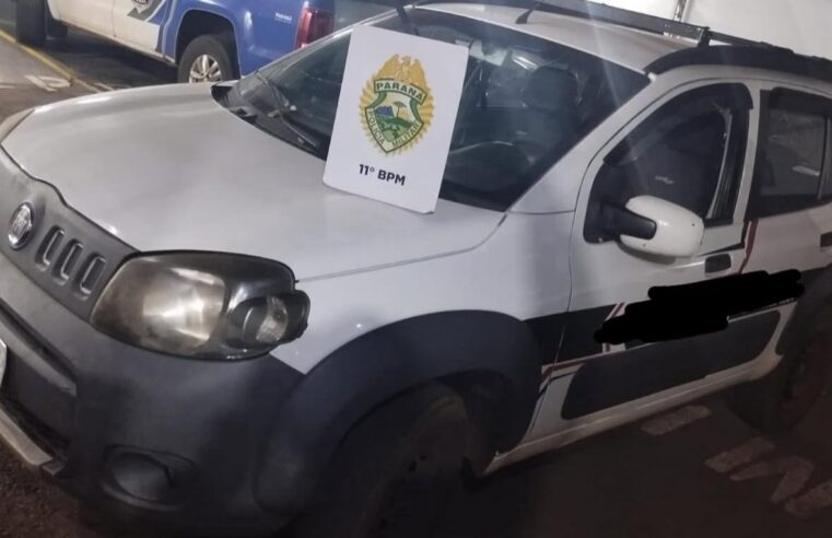 Veículo furtado durante a madrugada é localizado abandonado em Campo Mourão.