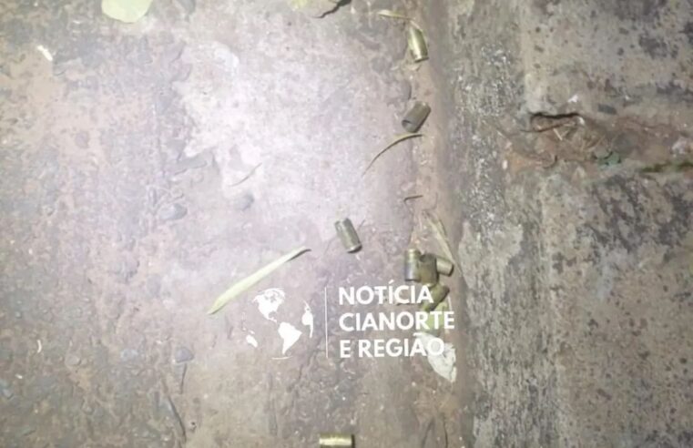 Homem é alvo de disparos de arma de fogo em frente à própria residência, em Umuarama.