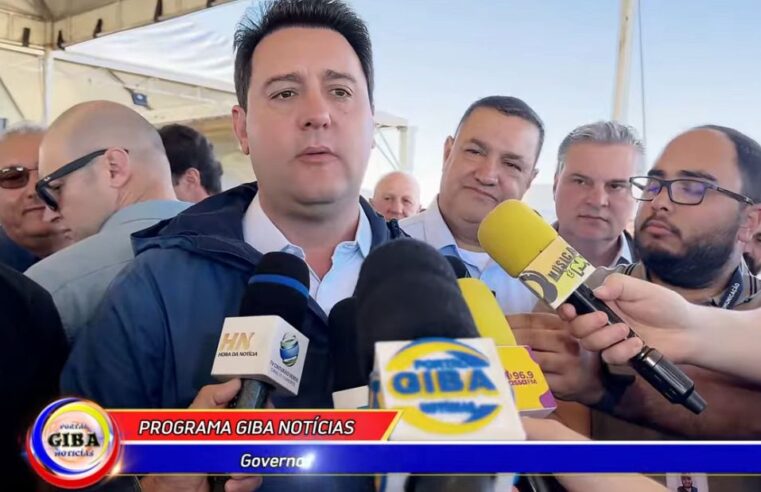 Ratinho Junior inaugura asfalto em Vidigal