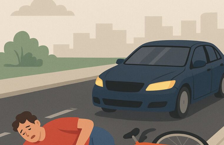 Motorista foge após atropelar ciclista em Cianorte