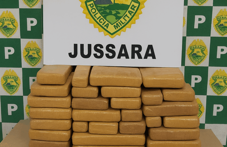 Polícia Militar apreende veículo carregado com drogas na PR-323, em Jussara