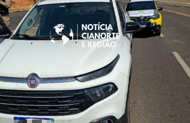 Polícia Militar localiza veículo furtado em Paranavaí