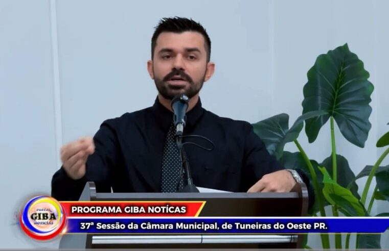37ª Sessão da Câmara Municipal de Tuneiras do Oeste