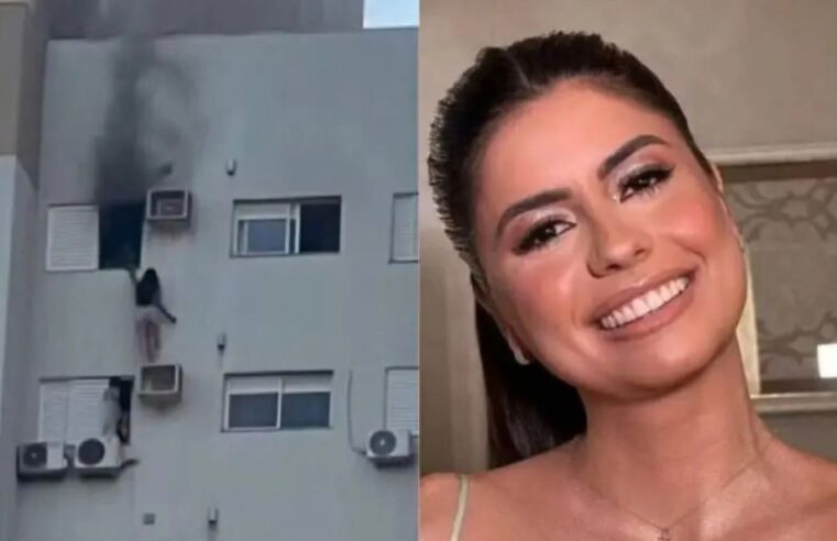 Advogada salva mãe e primo de incêndio e continua em estado grave