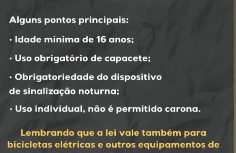 Japurá regulamenta uso de patinetes e bicicletas elétricas a partir de junho de 2025