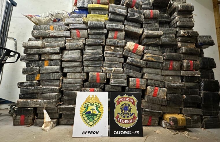 PMPR apreende mais de duas toneladas de maconha escondidas em carga de soja em Toledo