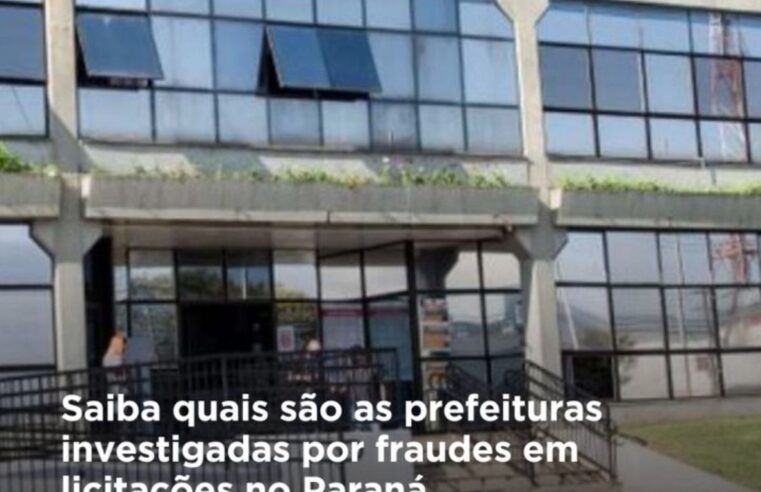 TCE-PR investiga possíveis fraudes em contratos da Saúde em oito prefeituras do Paraná